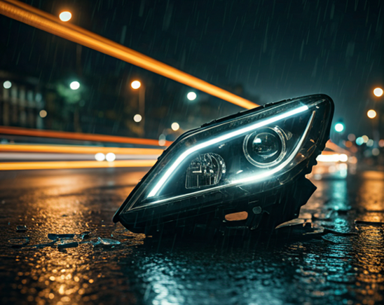Car accident scene