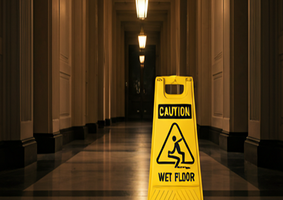 Wet floor sign